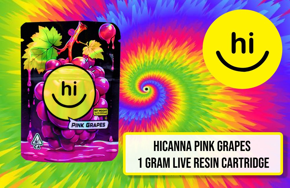 HICANNA Pink Grapes  1 gram live resin cartridge